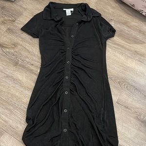 Collared button down dress